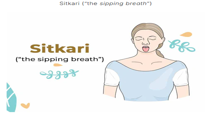 Person practicing pranayama breathing for stress relief