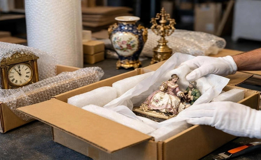 Secure packaging for online home décor orders